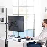 VIVO STAND-V011 Extra Tall Single Monitor Desk Mount 39 in Pole 22 lb view 2