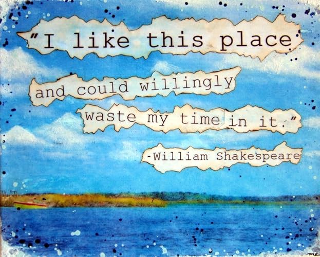 Amazoncom Beach Quotes Decor Shakespeare Sayings Mixed