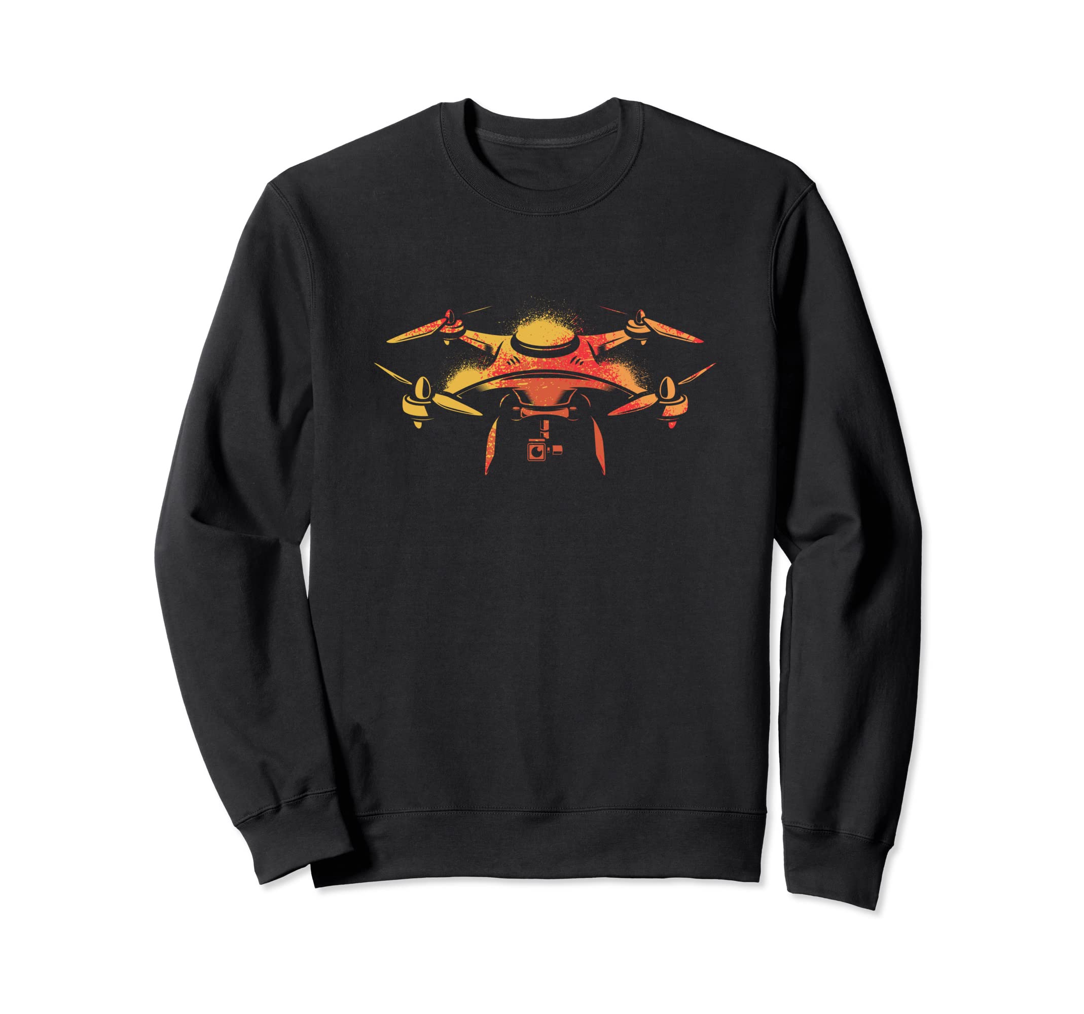 Retro Drone Pilot - Vintage Aviator Flying Quadcopter Sweatshirt