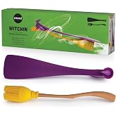 OTOTO Spatula and Pastry Brush - Silicone Heat Resistant and Basting Brush, Cooking and Baking Spatula, Spooky Witchy Gifts,