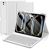KBCASE Keyboard Case for iPad Pro 11 inch (M5/M4) 2025/2024, Detachable Bluetooth Keyboard Case for iPad Pro 11 inch M5 M4, with Pencil Holder (Gray)