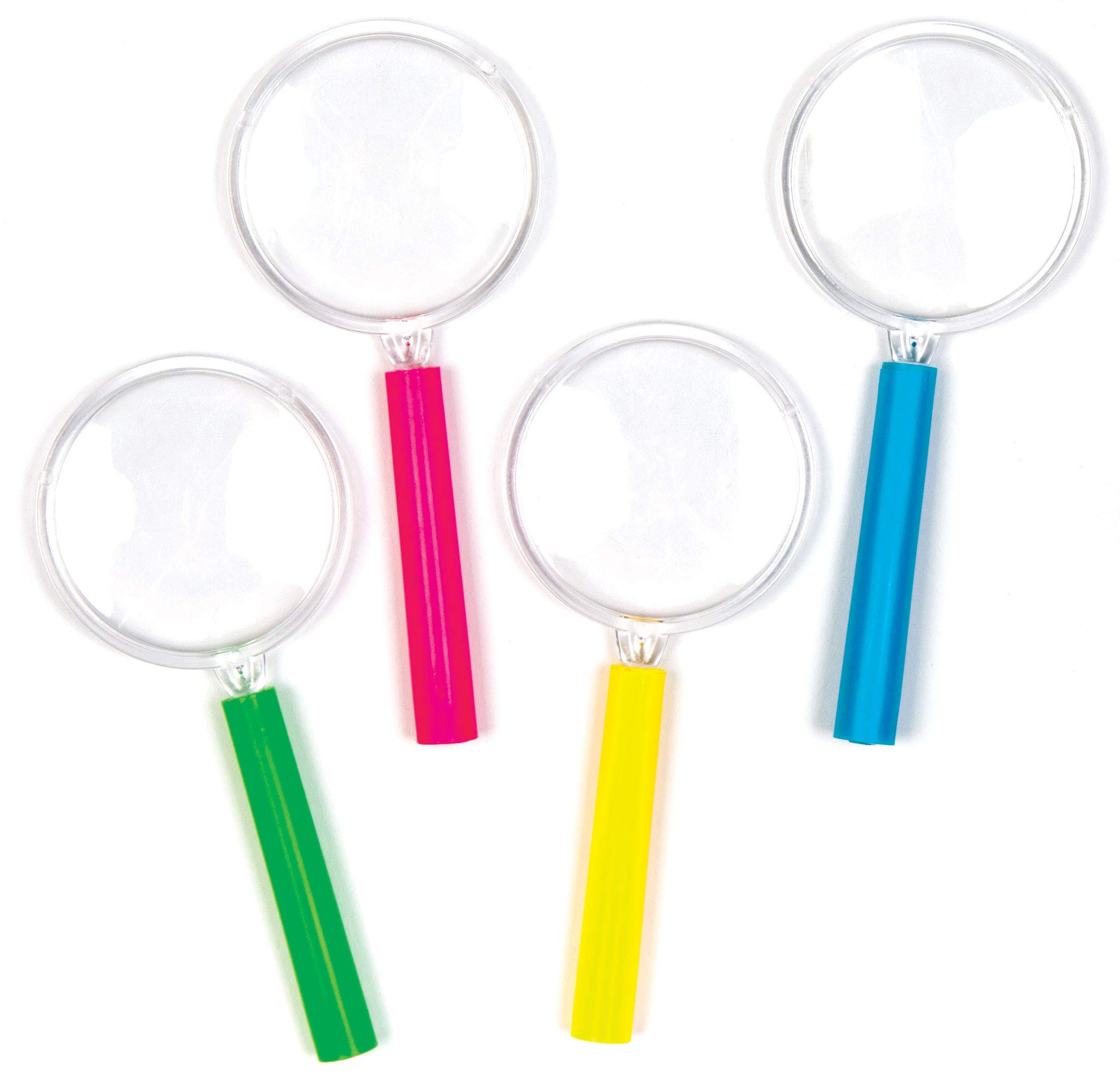 Baker Ross AV174 Mini Magnifying Glasses - Pack of 6, Novelty Toys for Children, Perfect Party Bags or Outdoor STEM Learning