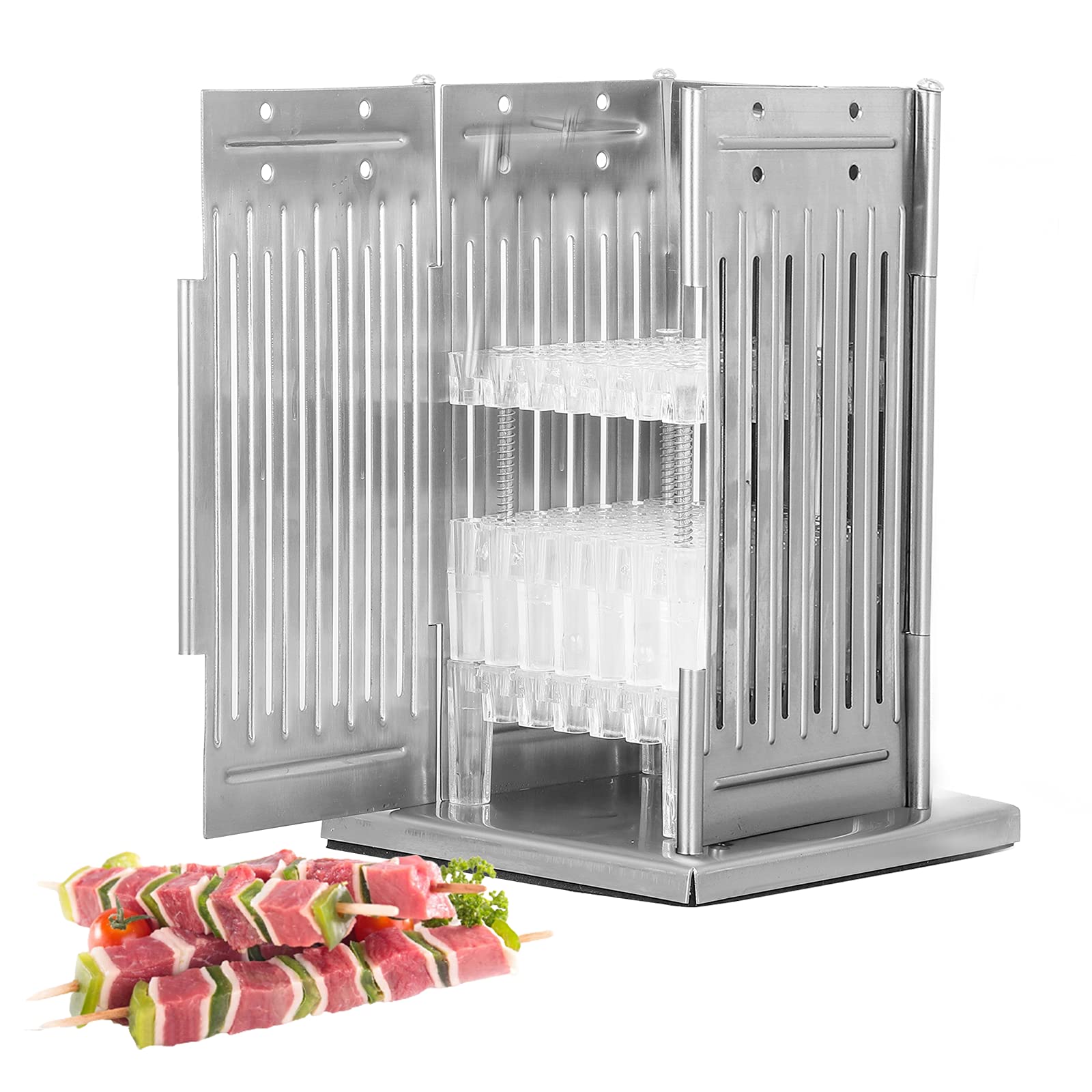 MXBAOHENG Kebab Maker Box 49 Holes Skewer Kebab Machine BBQ Meat Skewers Maker for Kitchen Camping Picnic