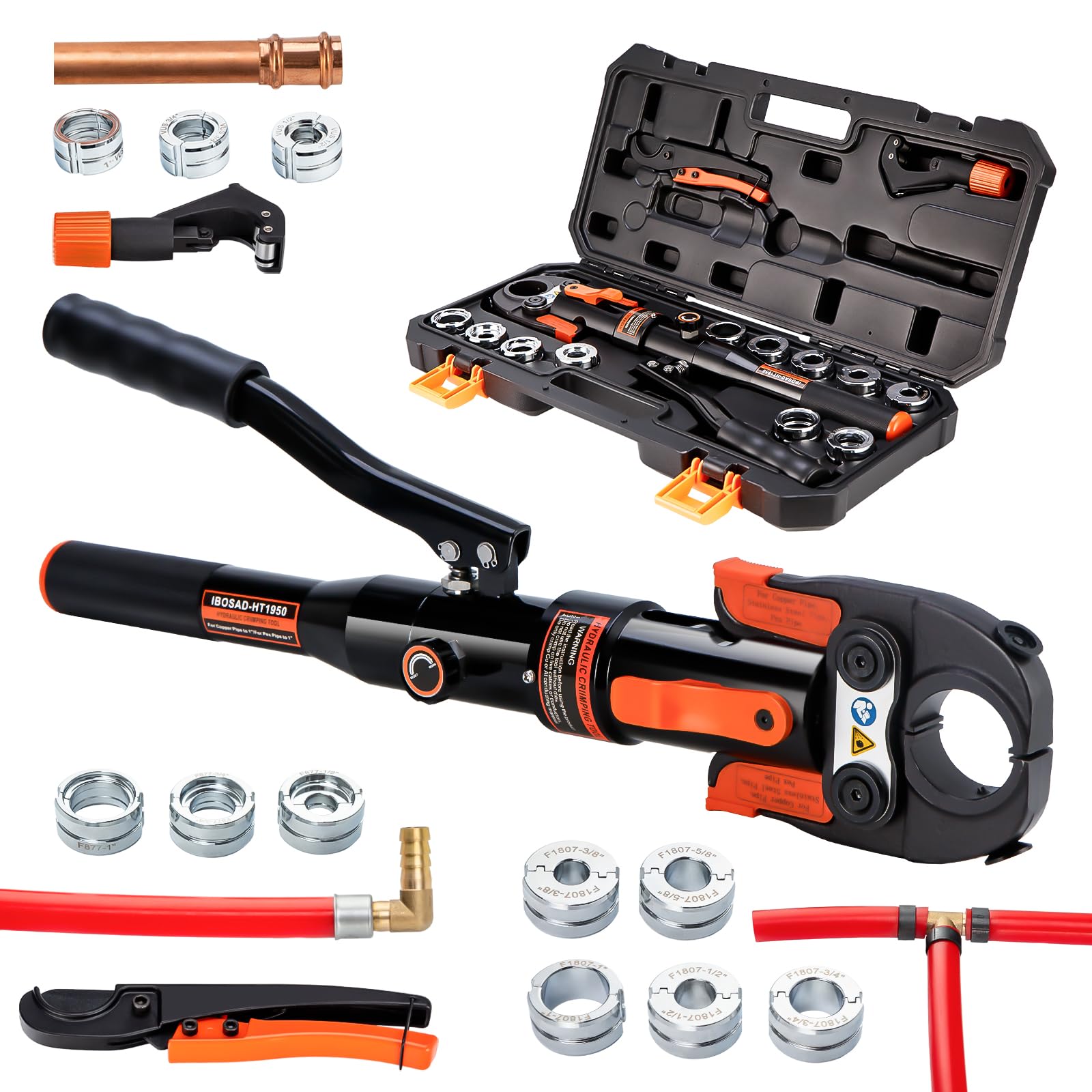 Hydraulic Swaging And Flaring Tools Kit For 3/16 To Togo