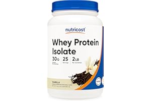 Nutricost Whey Protein Isolate Powder (Vanilla) 2LBS