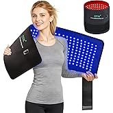 UTK 36" x 11" Blue & Red Light Therapy for Body, 330 LEDs Extra Large Near Infrared Light Therapy Pad, 470nm & 660nm & 850nm Light Blanket for Waist, Back, Belly, Knee Joint Muscle Pain Relief