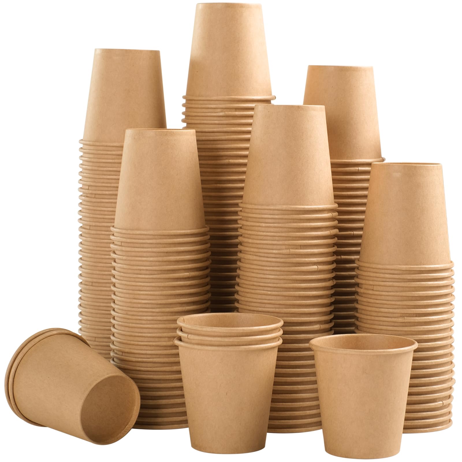 Lamosi 300 Pack 3 OZ Kraft Paper Cups, Disposable