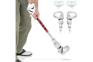 Okaycat Golf Club Attachment for Oculus Quest 2 Accessories, VR Golf Handle Grip Adapter Compatible with Meta Quest 2 gorilla tag
