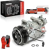A-Premium Air Conditioner AC Compressor with Clutch | Compatible with Nissan Altima 2.5L 2007 2013-2018, Rogue 2.5L 2014-2020, with Two Plugs