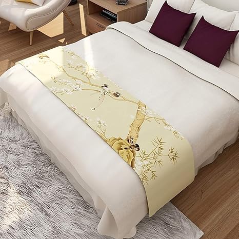 Amazon ベッドランナーベッドフラグベッドテールタオルラグジュアリーホテルゲストハウスホームステイスカンジナビアシンプルモダンベッド ランナースカーフ寝具保護装飾ベッドルームホテル用 複数のサイズ ベッドカバー オンライン通販