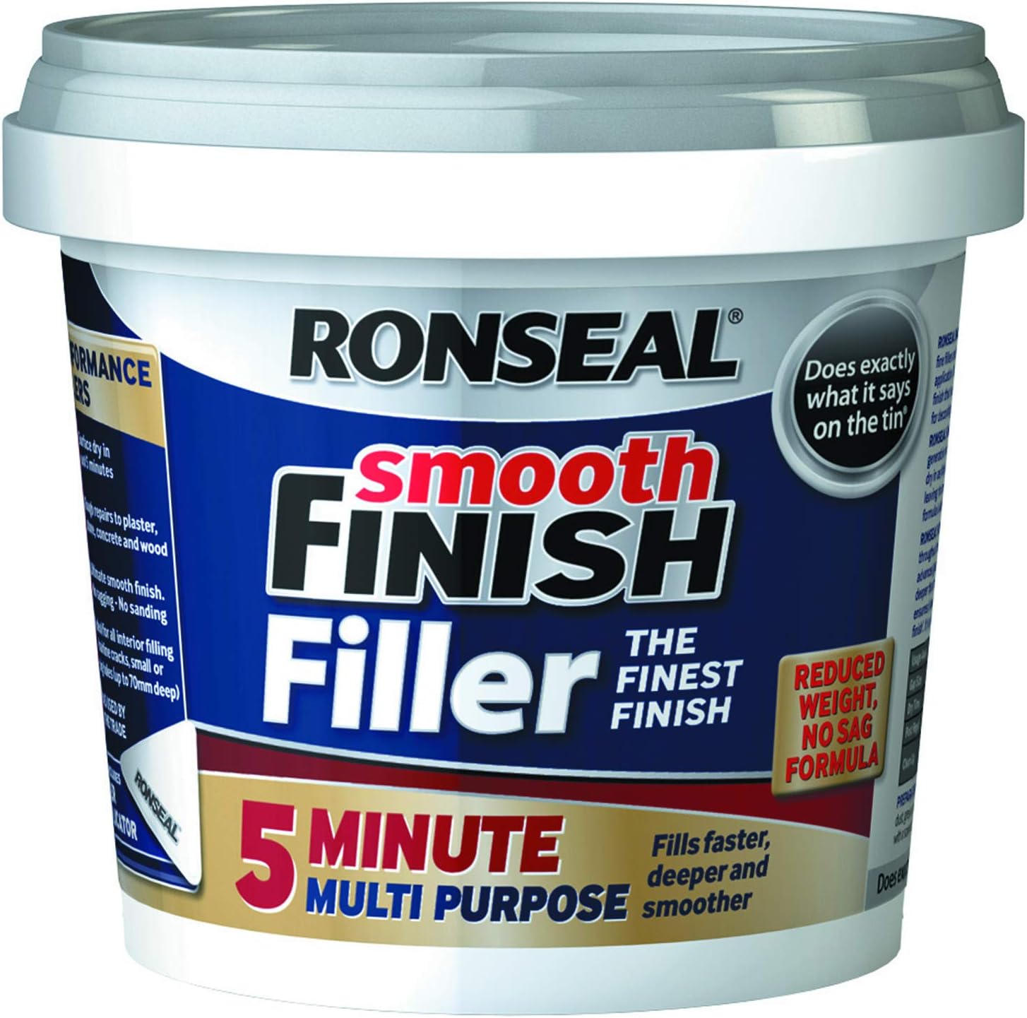 Ronseal 36563 Smooth Finish Filler 5 Minute Multi Purpose 290ml