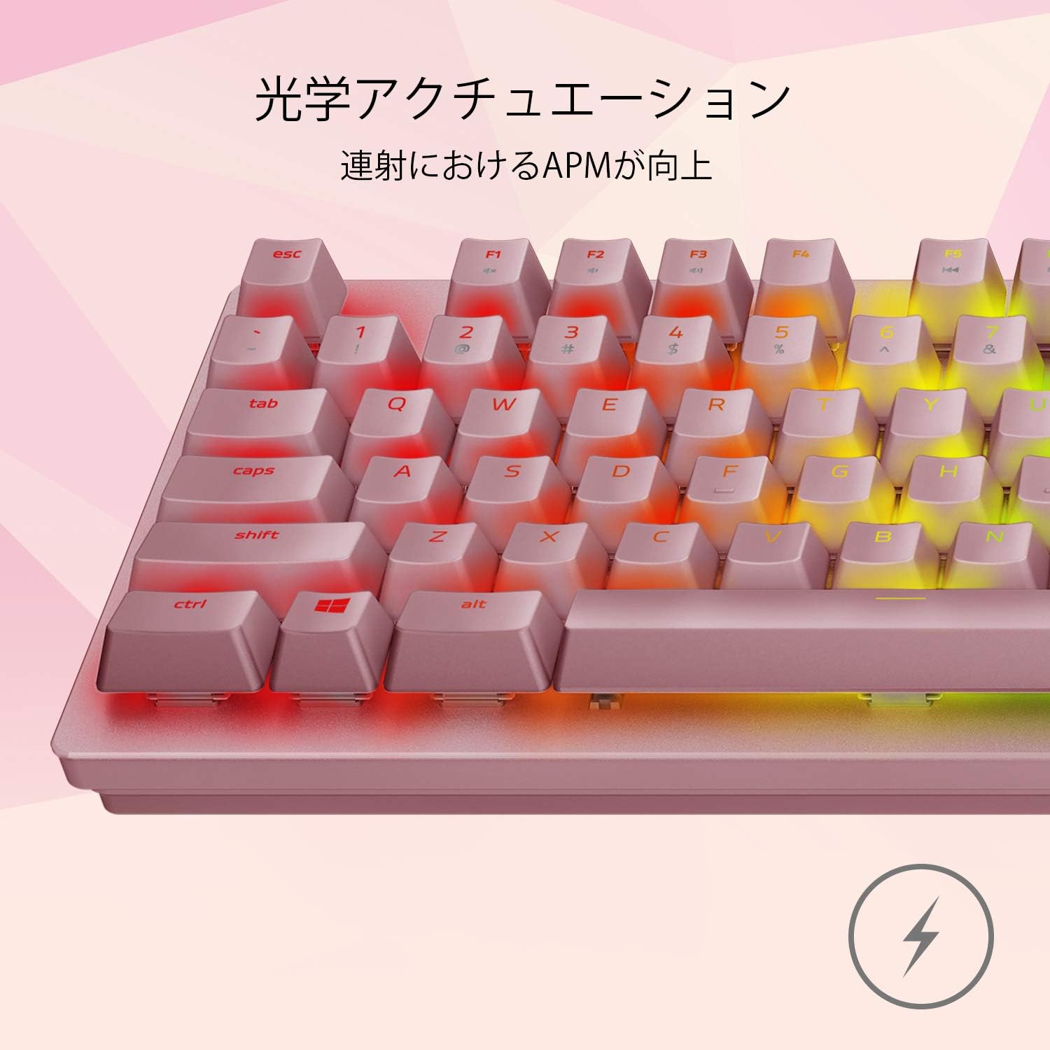 Razer Huntsman Quartz Pink ゲーミングキーボード ピンク オプト メカニカル軸 英語us配列 Chromargb 日本正規代理店保証品 Rz03 R3m1 Razer レイザー 家電 カメラ Amazon