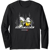 Dodge Scat Pack Logo with Flames | Mopar Scat Pack Emblem Long Sleeve T-Shirt