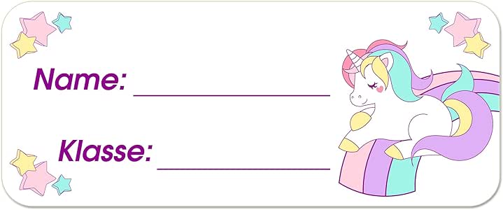 amazoncom gifts with name 1417 unicorn name labels tags school