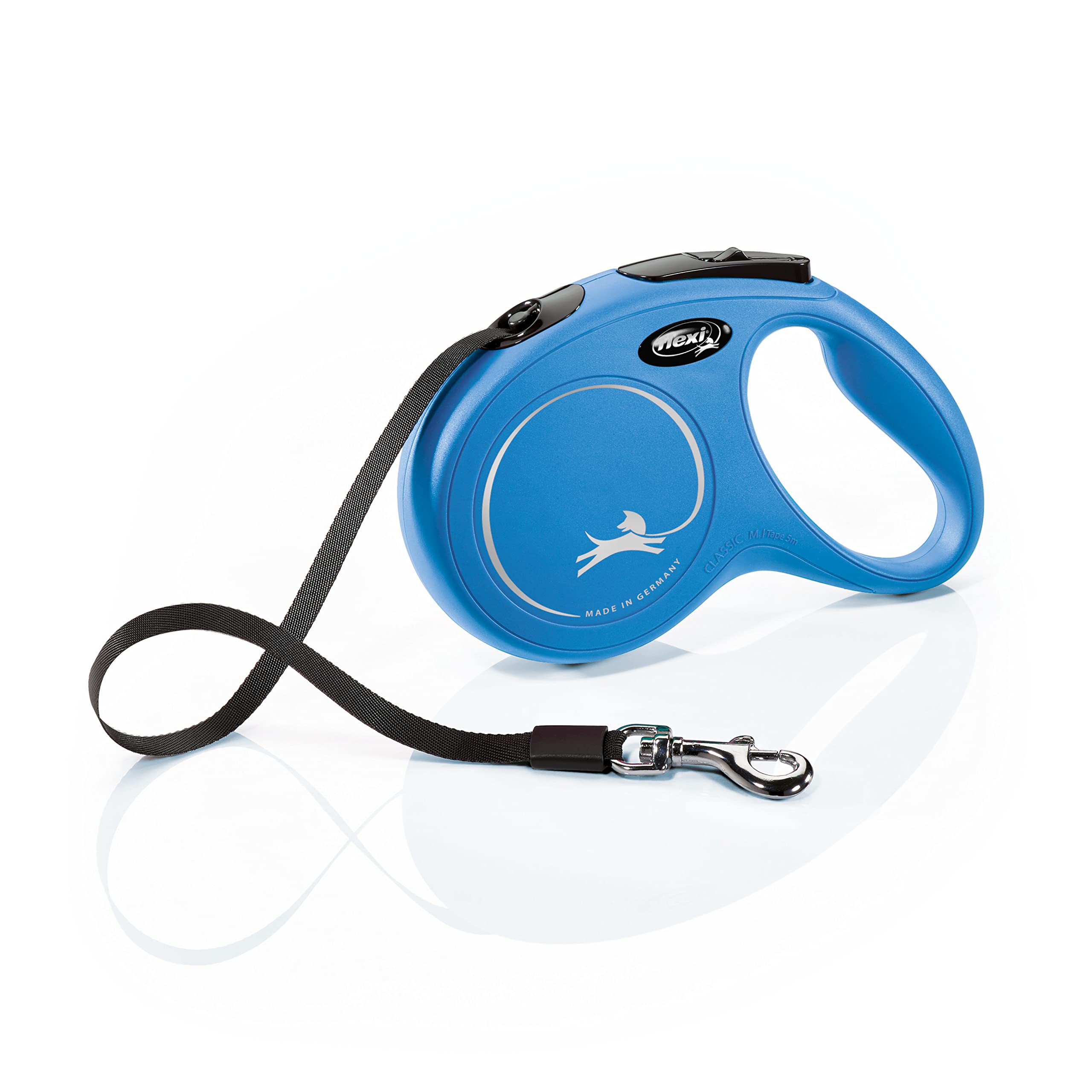 flexi Classic M Tape 5 m blue, retractable leash for dogs up to 25 kg โ image 1