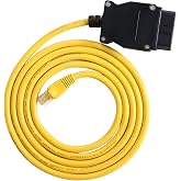 TTXSPP Enet OBD2 Cable for BMW F/G Series Coding | OBD ENET Cable RJ45 Compatible with E-SYS ICOM ISTA+ Bootmod3 Bimmercode, 6.6ft/2M