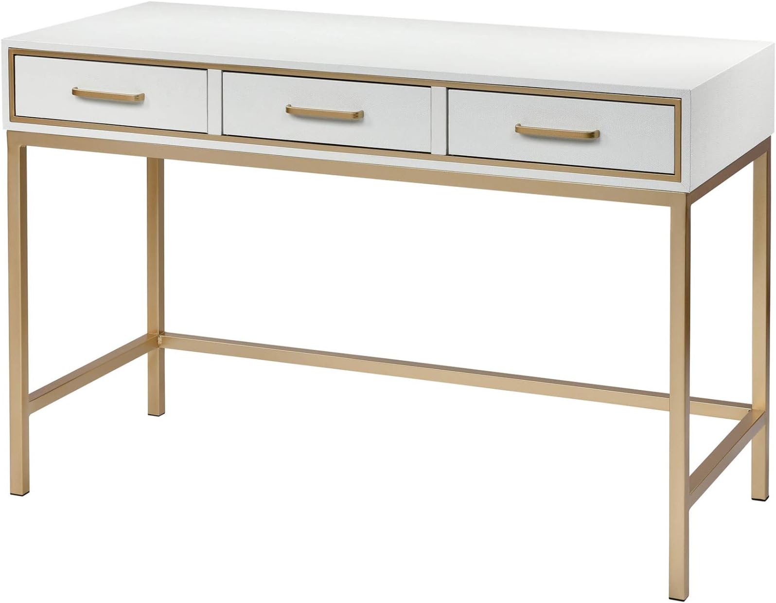 Sterling Home Sands Point White and Gold desk,