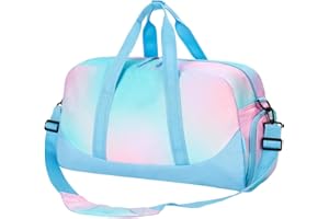 Choco Mocha Kids Duffle Bag Girls - Fated Weekender Overnight Bags for Girl Ages 9-12, Blue