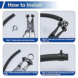 MroMax 10Pcs 1.06"(27mm) ID Spring Band Hose