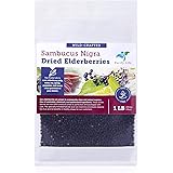 Dried Elderberries - 1lb Bulk - All Natural Free of Chemicals, Non-GMO, Whole European Grown Immune System Support Booster for Syrup, Gummies, Jelly, Tea, and Wine