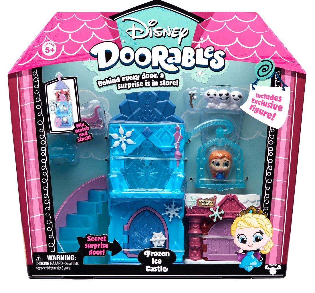 Disney Doorables 69408 Multi Stack Playset Anna, Elsa Frozen, Multi-Coloured