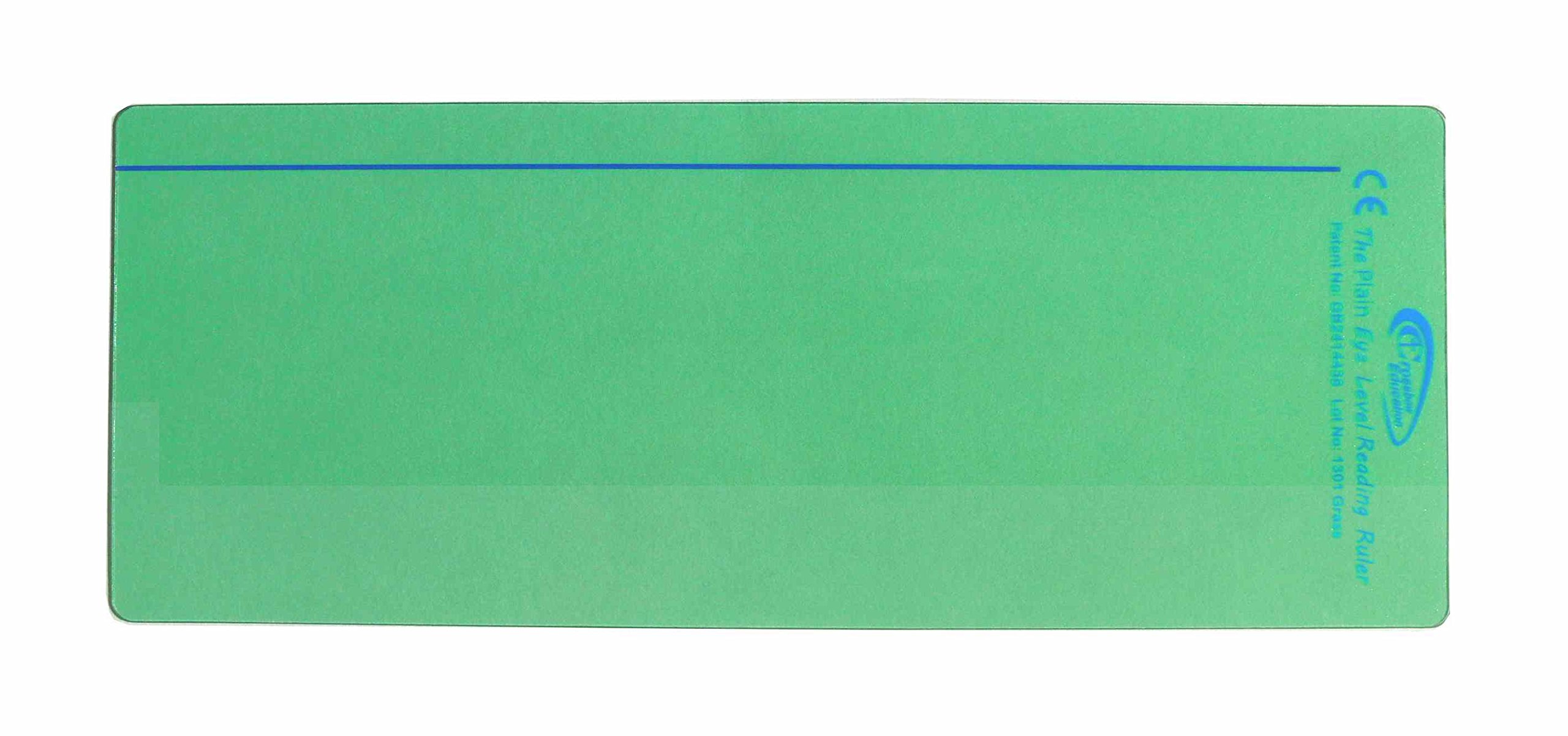 The Original Plain Window Reading Ruler Overlays - Grass (Pack of 10) by Crossbow Education UK - Dyslexia Aids and Visual Stress Specialists