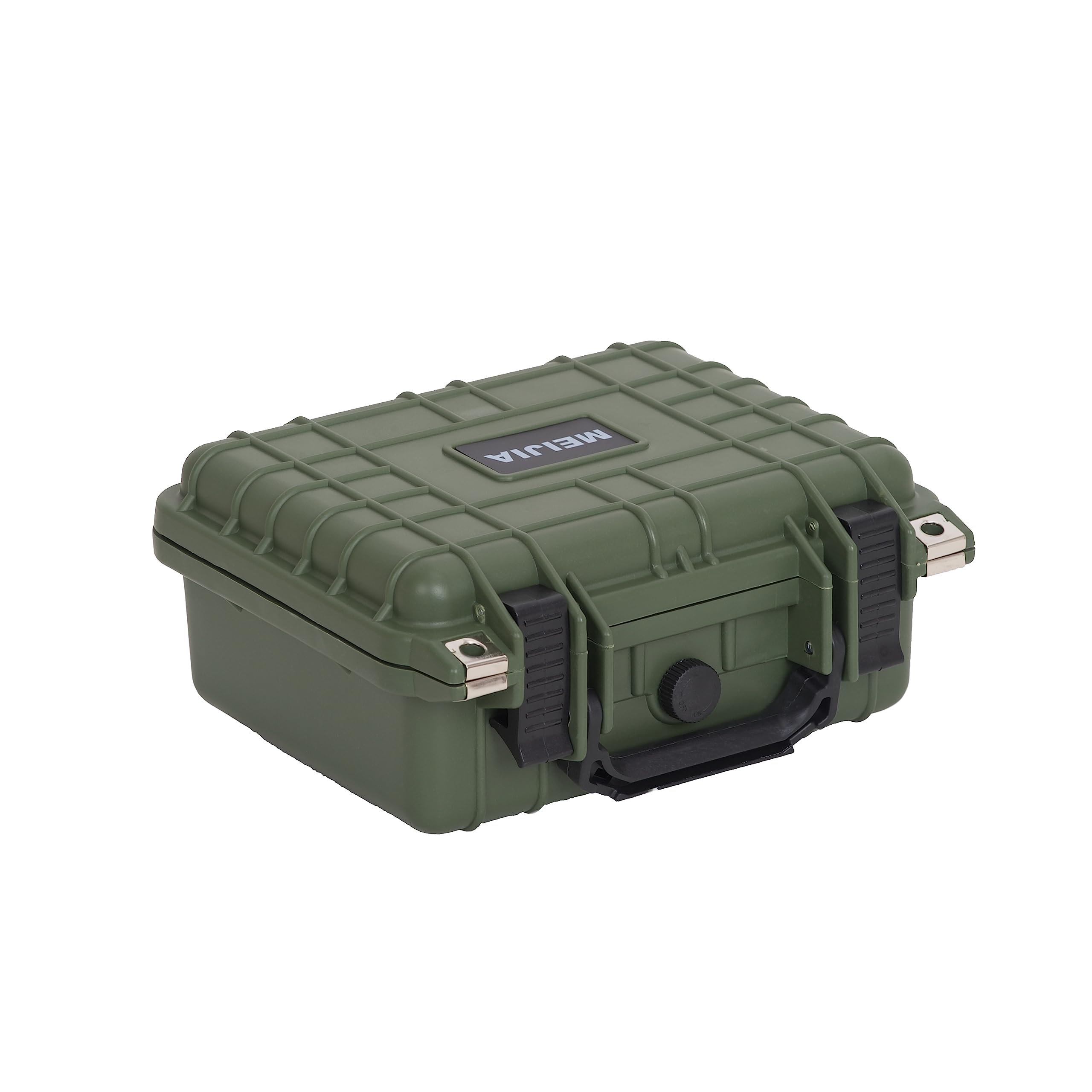 MEIJIA Waterproof Protective Case,Hard Camera Case with Customizable Foam, Fit for Drones, Camera, Lens,10.62 x9.68x4.87inches (Green)