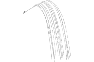 KI Store White Dripping Sequin Christmas Tree Picks Spray 6pcs Cascading Christmas Picks for Xmas Tree Garland Decorations