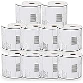 BETCKEY - Compatible DYMO 1744907 (4" x 6") Shipping Labels, Removable & Perforated, Compatible with Rollo, DYMO 4XL & Zebra Desktop Printers[10 Rolls/2200 Labels]