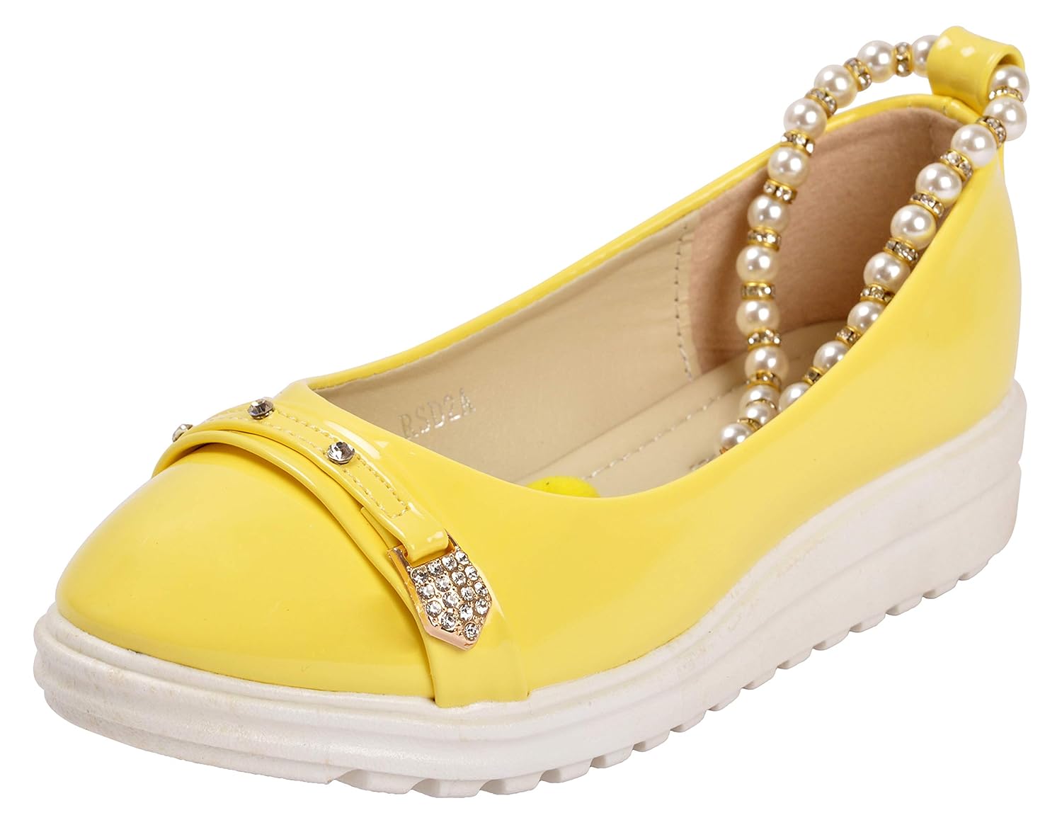yellow leather flats