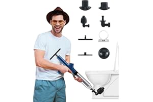 Furrymong Toilet Plunger Air Drain Blaster High Pressure Drain Clog Remover Tools for Plugging Toilets, Sink, Bathtubs and Dr