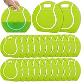 AKAIXI 24pcs 3.5 Mil Thick Sealed Tennis Snack Bags for Training Snack Bag | with Handle Stand-up Tennis Goodie Bags for Tennis Themed Party Favors Birthday Supplies Lovers Players Coaches Gifts