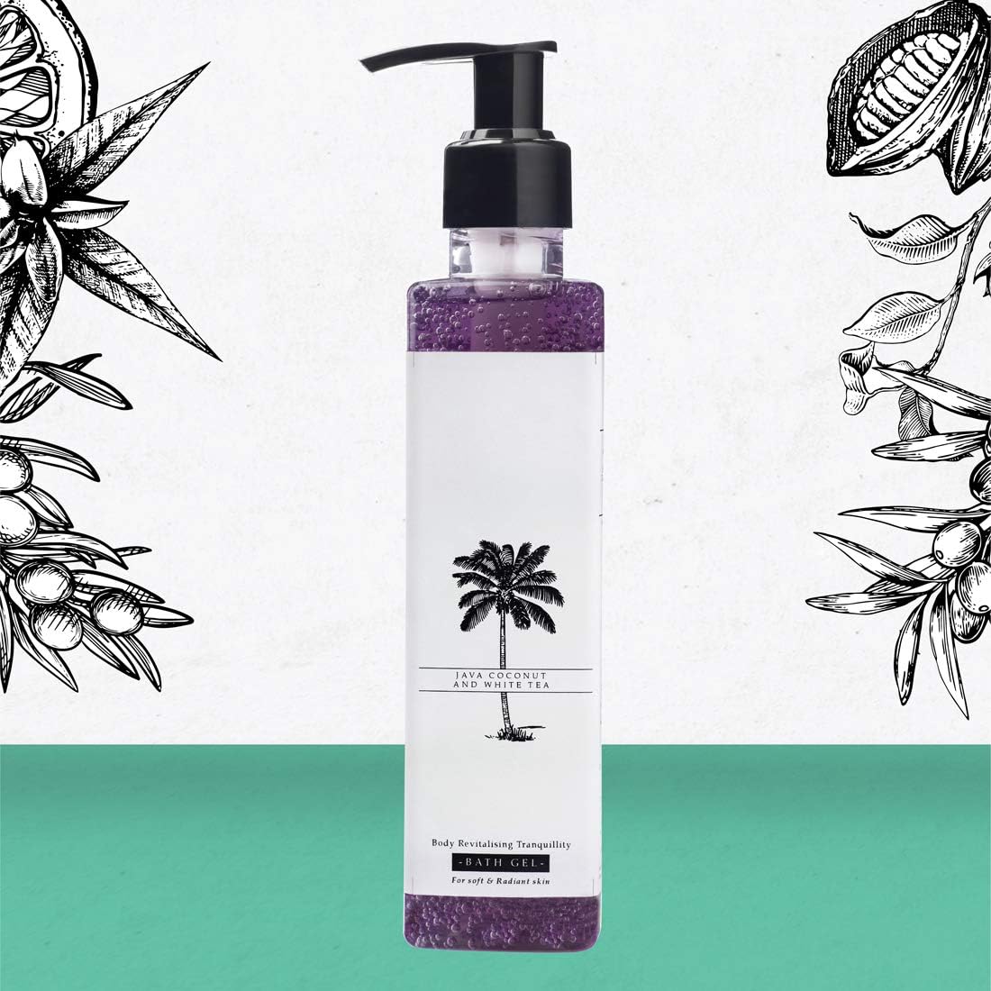 Timeless Beauty Secrets Java Coconut And White Tea Softening & Moisturisng Organic Shower & Bath Gel 200ml