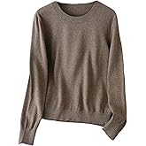 SOLY HUX Women's Long Sleeve Sweater Crew Neck Knitted Pullover Casual Jumper Tops Fall Clothes