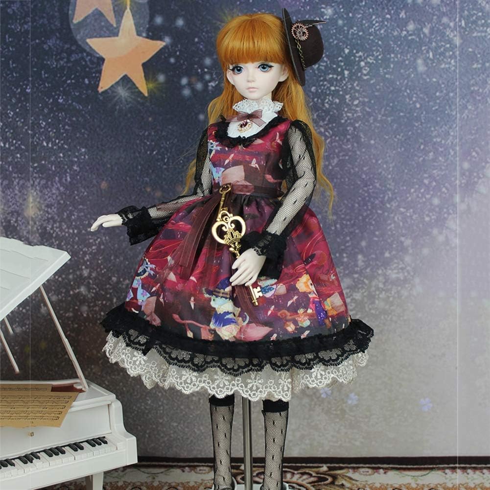BJD Doll Clothes Punk Steam Gothic Vintage Lolita Dress for SD BB Girl Ball Jointed Dolls