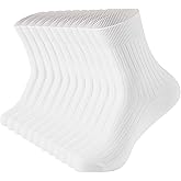 Losa Kute Combed Cotton Women’s Fined Ribbed Crew Socks Soft Boot Socks 6 Pairs