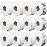 Address & Barcode Label for DYMO 30252 (1-1/8" x 3-1/2"), Compatible with DYMO LabelWriter 4XL, 450, 450 Duo, 450 Turbo, and 450 Twin Turbo (12 Rolls/4200 Labels), BIAlabel