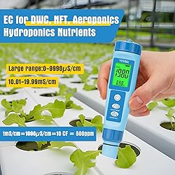 YINMIK Water pH Meter, Digital 4 in 1 pH Temp EC
