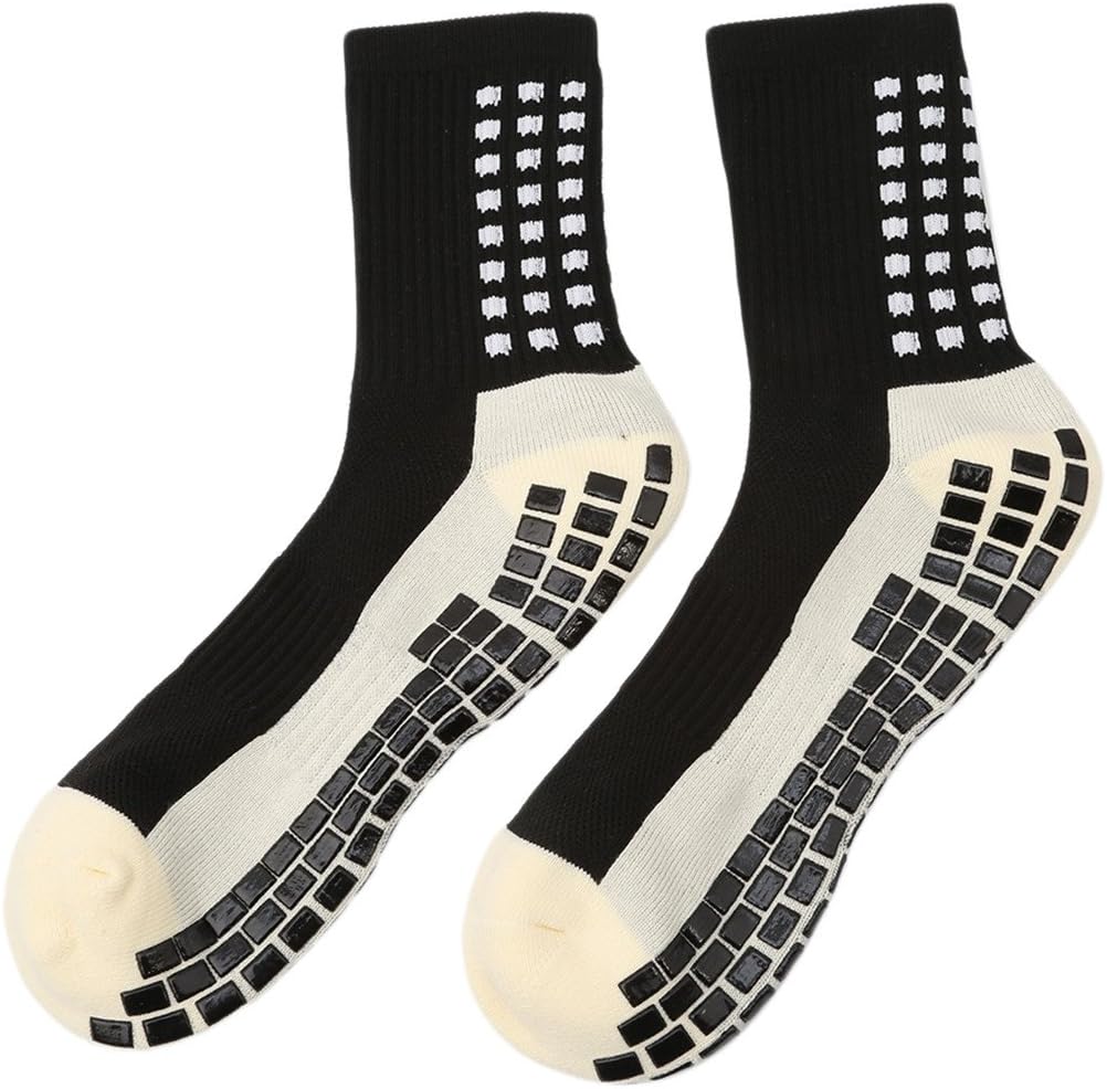 VWH Unisex Men Women Anti Slip Soccer Socks Rubber Pads Football Socks Non Slip Sports Socks
