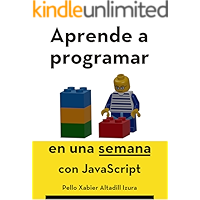 Aprende a programar en una semana: con JavaScript (Spanish Edition) book cover