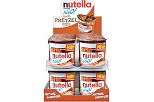 Nutella & GO! Bulk 24 Pack, Hazelnut and Cocoa Spread with Pretzel Sticks, Snack Cups, 1.9 oz Each