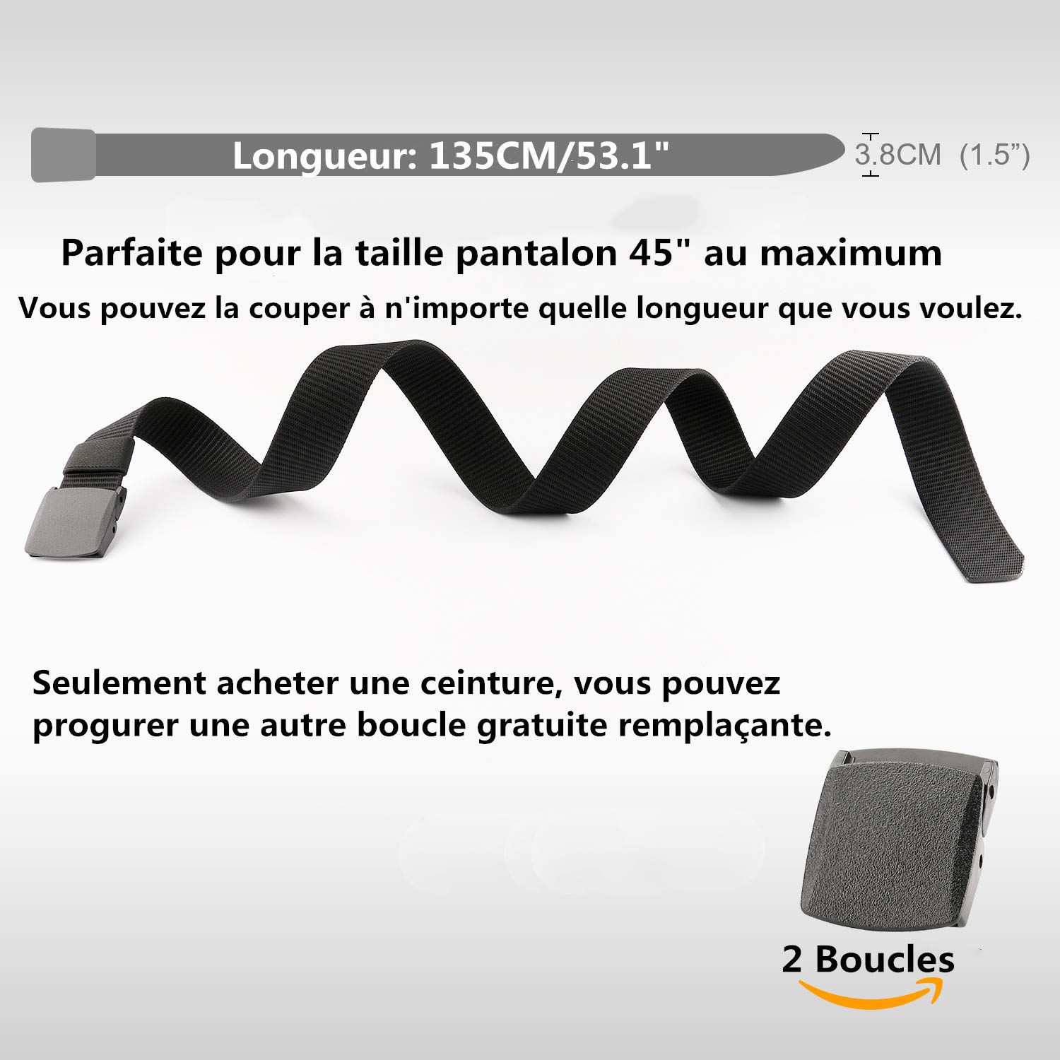 JasGood Herren Gürtel Taktischer Gürtel Nylon mit Leichter Stil Militärgürtel Verstellbarer Gürtel Atmungsaktive Leinwand Gürtel Praktischer Schnellspanner für Ausflüge, Bergsteigen, Camping, Wandern