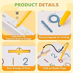 GAMENOTE Magnetic Number Tracing Board, 2 in 1