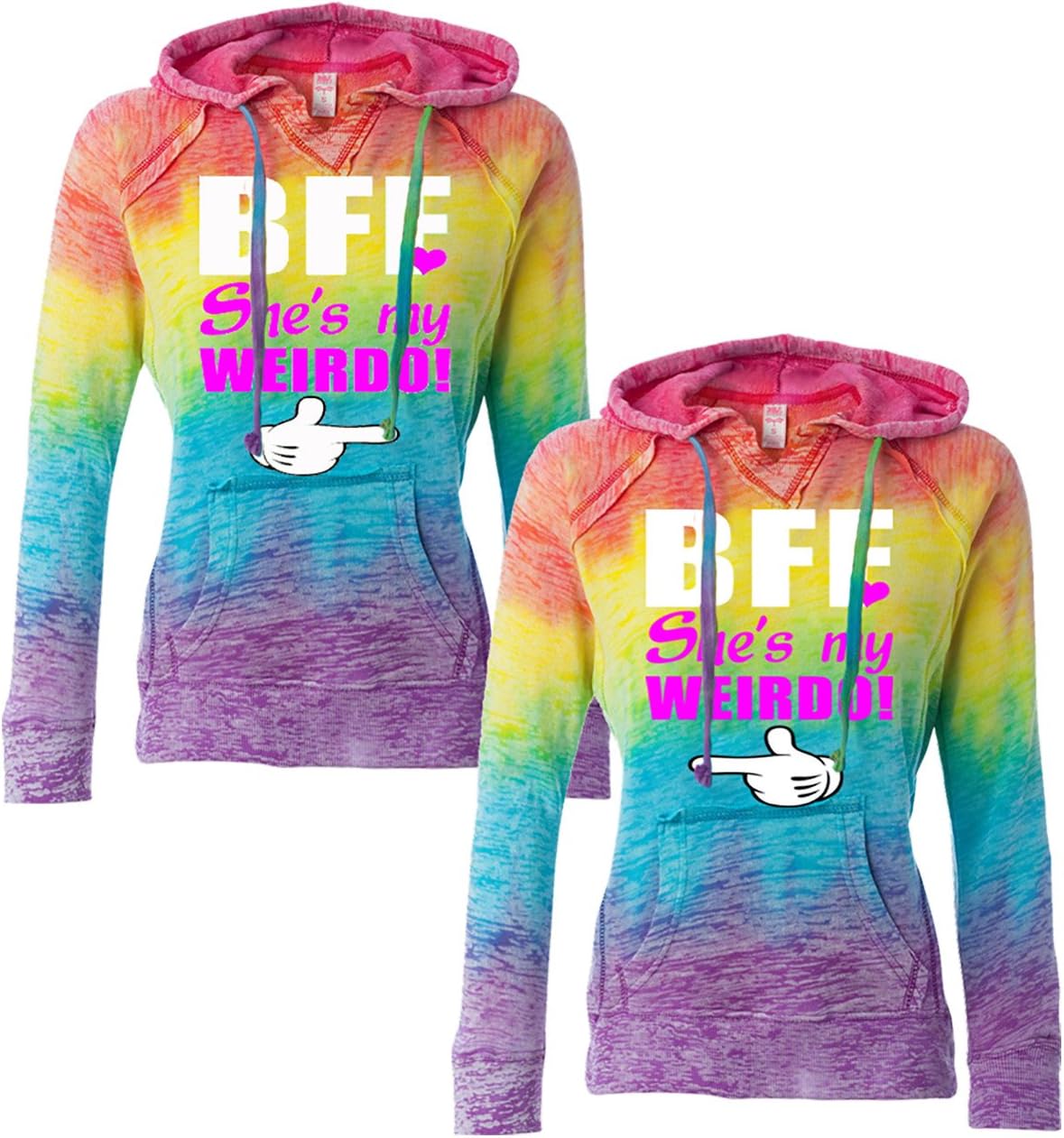 BFF She's My Weirdo Hoodies Best Friend Forever Matching Hoodie