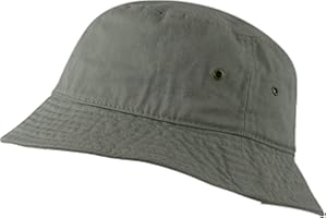 USBingoshop Men Women Unisex Cotton Plain Color Boonie Safari Fishing Bucket Hat