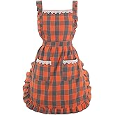 Funny Aprons for Women with Pockets, Kitchen Cooking Grilling Bbq Cute Chef Apron, Mothers Day Birthday Gifts for Women