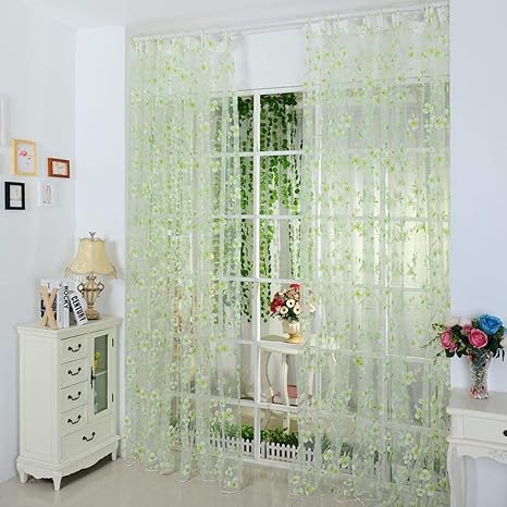 Buy Voberry 100 X 200cm Cheap Luxury Floral Voile Net Window