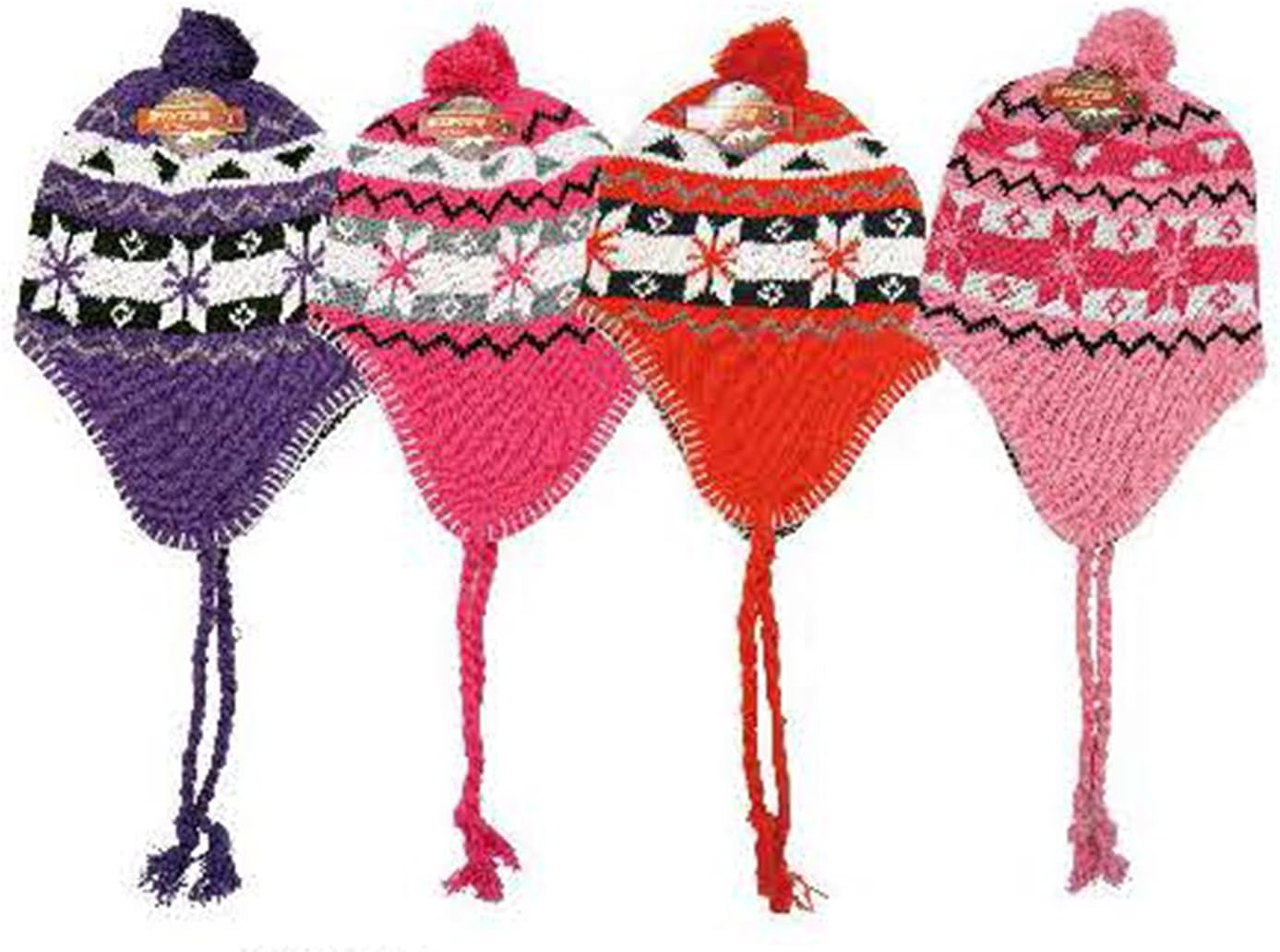 winter hat with strings