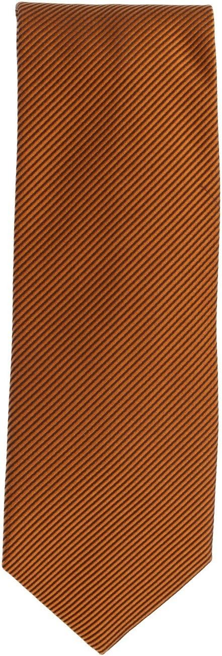 Silk Ties Tie Brown Bronze Striped 8 cm