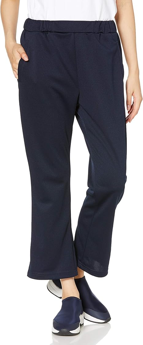 Amazon Co Jp セシール 作業用パンツ ブランヌ ジャージ素材 ケアパンツ 選べる丈 ウエスト総ゴム レディース 服 ファッション小物